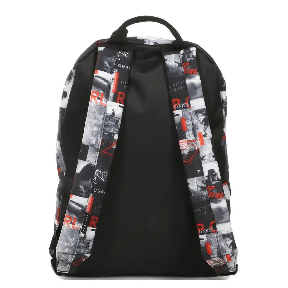 Rip Curl Dome 18L Backpack Bag With Pencil Case in Black/Grey